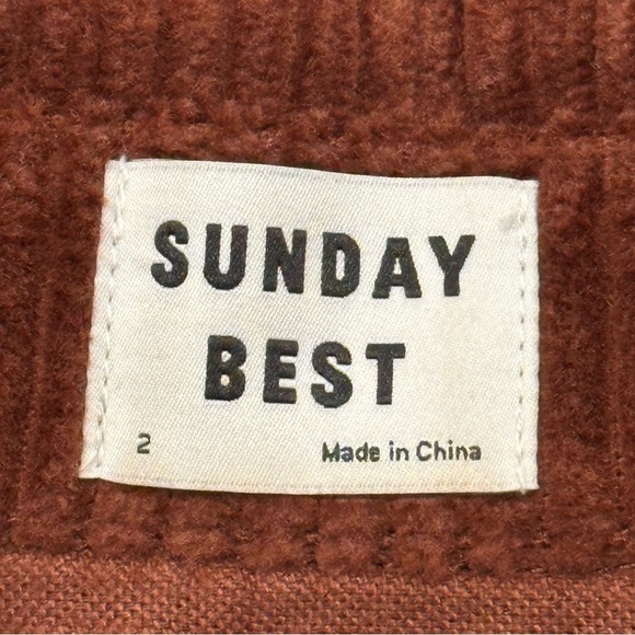 Aritzia Sunday Best Tilly Shirt Jacket Corduroy Oversized Brown Size 2 Boho Chic - Picture 12 of 13